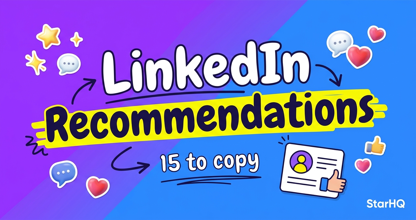 15 LinkedIn recommendation examples (copy + paste, 2026)