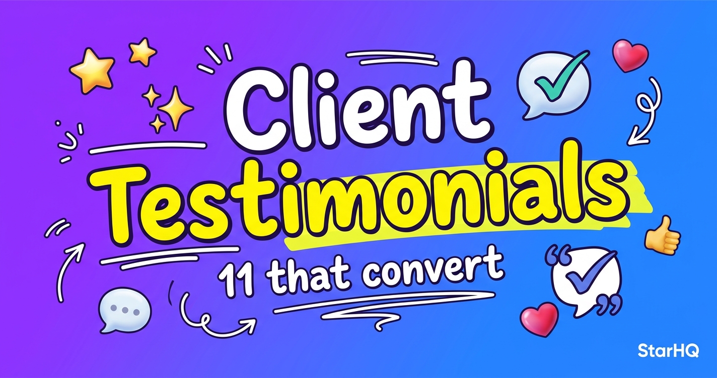 11 client testimonial examples that convert (2026)