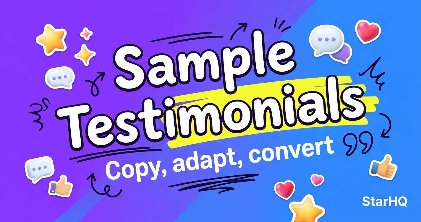 25 Sample Testimonials You Can Copy (2026)