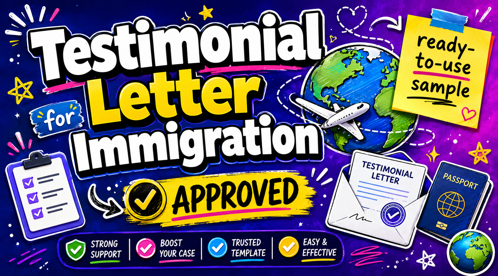 Testimonial letter for immigration: sample + how to write one (2026)