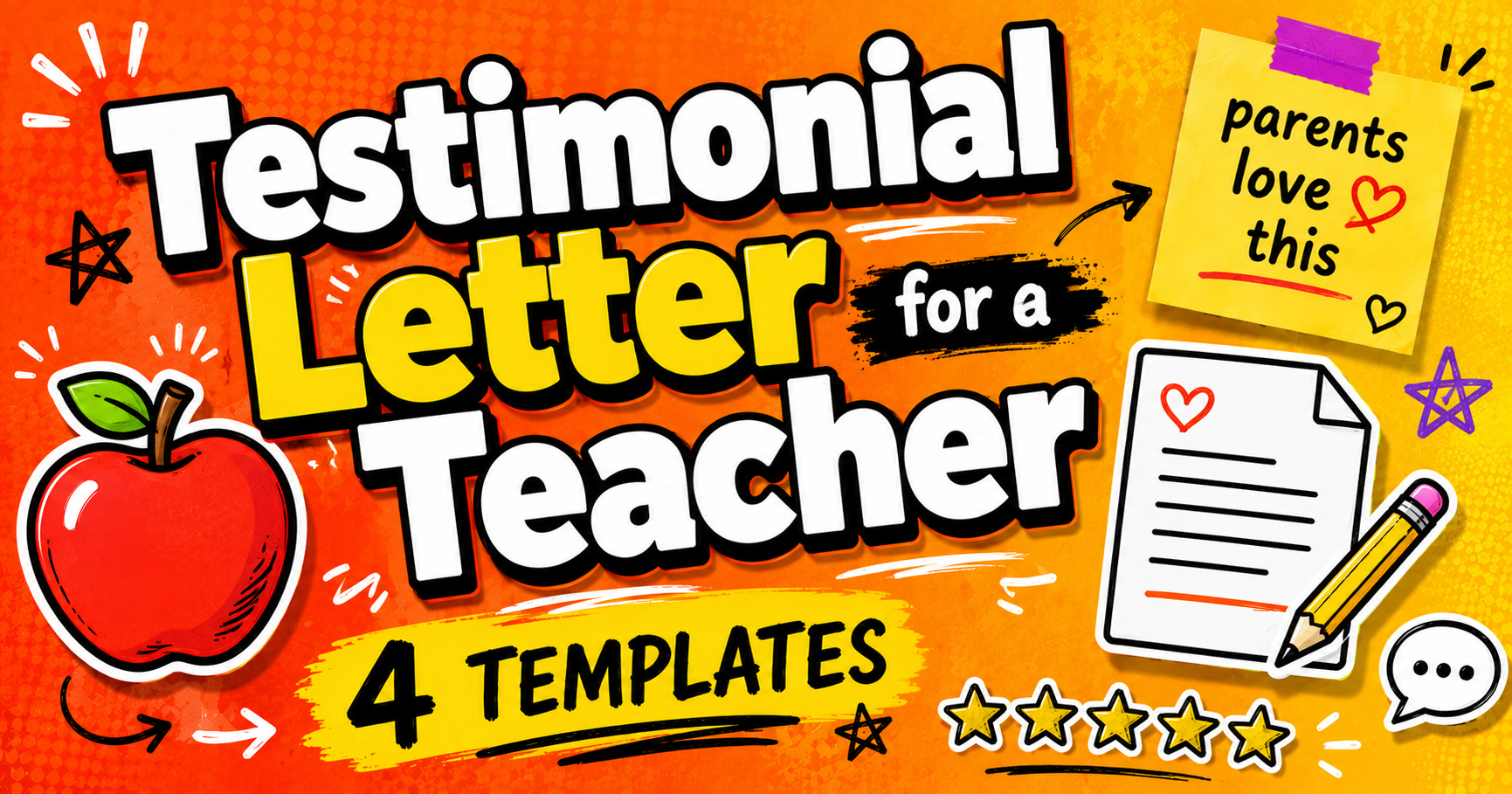 Recommendation letter for a teacher: 4 samples (parent, student, colleague)